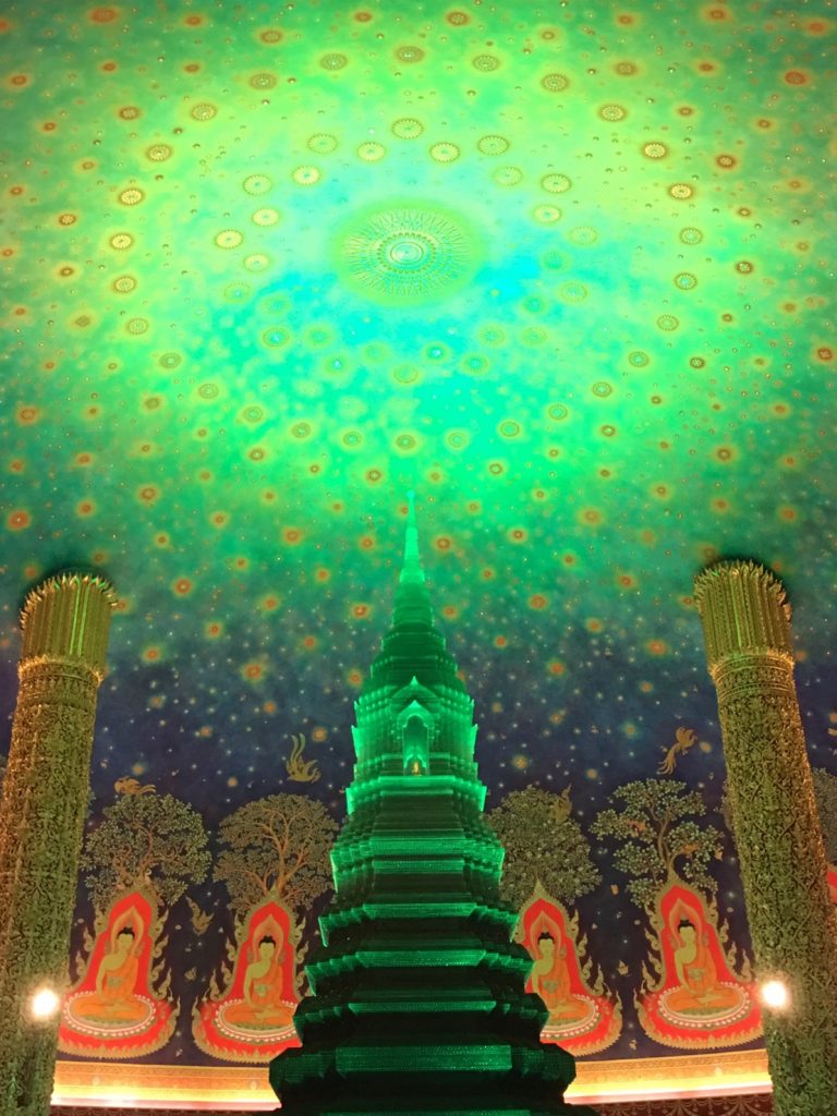 タイ,バンコク,ワットパクナム,パクナム寺院,Wat Paknam,วัดปากน้ำ ภาษีเจริญ,行き方,観光,スポット,天井画,おすすめ,説明