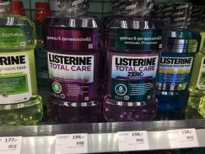 タイ,バンコク,人気,商品,リステリン,紫のリステリン,フッ素,LISTERINE,トータルケア6,個人輸入