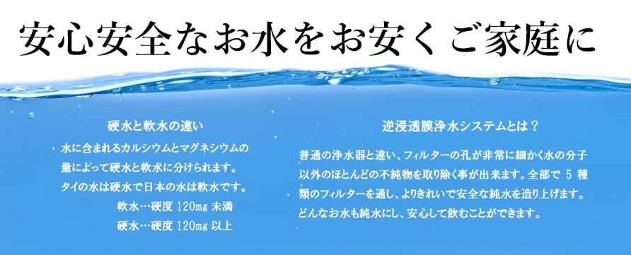 タイ,バンコク,水道水,軟水,硬水,浄水器,軟水器,最安値,価格,安い,おすすめ,フルハウス,FULL HOUSE