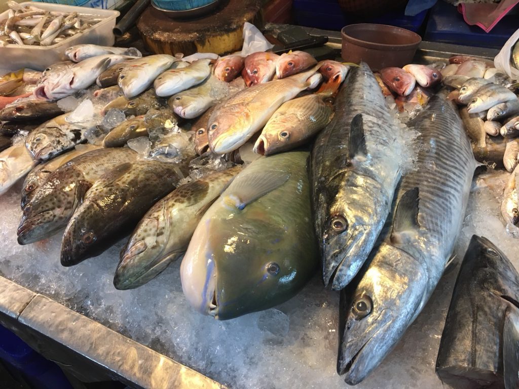 Naklua Fish Market,ランプ―マーケット,ナクルアマーケット,ローカル市場,タイ,パタヤ,魚,魚介類,マーケット,
