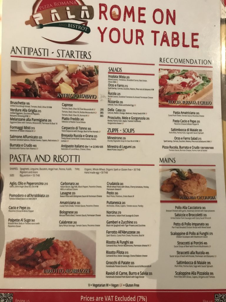 Pizza Pala Romana　アソークのピザ